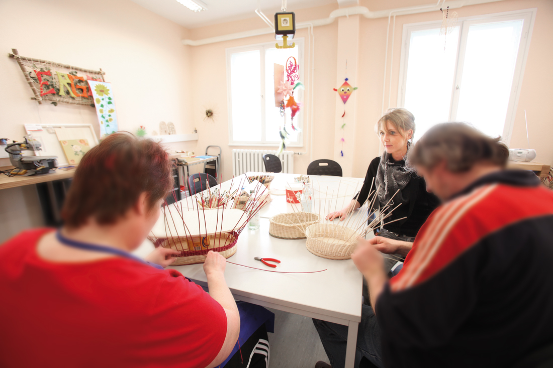 Arbeitsraum der Ergotherapie in der Klinik Gransee