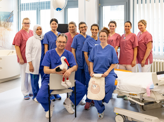 Gruppenfoto des Teams in der Oranienburger Geburtshilfe